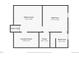 Basement floor plan with a media room, bedroom, laundry room, closet, and bathroom with listed dimensions at 6472 W Brittany Pl, Littleton, CO 80123
