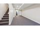 Finished basement boasts plush carpeting and access to a convenient bathroom at 3943 W 12Th Ave, Denver, CO 80204