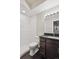 Stylish bathroom featuring a new stand up shower, vanity and modern fixtures at 3943 W 12Th Ave, Denver, CO 80204