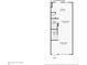 First floor layout featuring a kitchen, dining room, living room, pantry and staircase with dimensions at 3943 W 12Th Ave, Denver, CO 80204