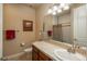 Functional bathroom featuring a vanity sink, tile countertop and shower-tub combination at 9165 Kornbrust Dr, Lone Tree, CO 80124