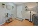 Welcoming foyer with stylish decor, a chic bar cart, and a front door at 750 Tabor St # 46, Lakewood, CO 80401