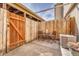 Cozy fenced patio with a table set, offering an intimate outdoor space at 750 Tabor St # 46, Lakewood, CO 80401