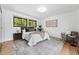 Comfortable bedroom with hardwood floors, a cozy rug, natural light from the windows, and minimalistic decor at 2675 S Eudora St, Denver, CO 80222