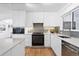 Modern kitchen with sleek white cabinetry, stainless steel appliances, and elegant backsplash at 2675 S Eudora St, Denver, CO 80222