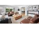 Inviting living room with large windows, hardwood floors, modern furnishings, and seamless flow to other rooms at 2675 S Eudora St, Denver, CO 80222