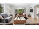 Spacious living room featuring hardwood floors, plenty of natural light, and contemporary styled furnishings at 2675 S Eudora St, Denver, CO 80222