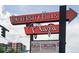 Sign for University Hills Plaza, a local shopping center with a variety of businesses and restaurants at 2675 S Eudora St, Denver, CO 80222