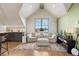 Bright sitting area with vaulted ceilings and large window with rural views at 9703 Phillips Rd, Lafayette, CO 80026