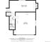 An image highlighting a floor plan with a Gathering room, hall, bath, and garage at 2165 S Flower St, Lakewood, CO 80227