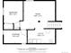 Floor plan showcasing a bedroom, room, storage area, and utility room at 2165 S Flower St, Lakewood, CO 80227