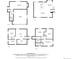 This is a schematic showing the floor plan from multiple levels of the house at 2165 S Flower St, Lakewood, CO 80227