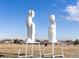 Modern white sculptures under a clear blue sky at 6780 Allison St, Arvada, CO 80004