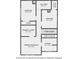 Second-floor layout includes 2 bedrooms, 1 full bath, and closets at 1839 Grove St, Denver, CO 80204