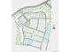 Community map illustrating the layout of the neighborhood with street names, residential lots, and future parks at 8820 Whiteclover St, Littleton, CO 80125