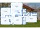 Detailed floor plan of house layout with kitchen, bedrooms, bathrooms, and living areas at 9445 Lykins Pl, Longmont, CO 80503