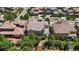 Aerial view of home with private yard and mature landscaping in a desirable neighborhood at 2263 S Loveland St, Lakewood, CO 80228