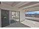 Spacious patio with sliding doors leading to dining area at 130 N Pearl St # 404, Denver, CO 80203