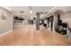 Large yoga studio with hardwood floors, mirrors and exercise equipment at 1700 Bassett St # 406, Denver, CO 80202