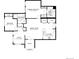 Detailed floor plan showcasing the layout of the first floor at 2502 S Bahama Cir # B, Aurora, CO 80013
