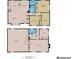 Detailed floor plan showcasing layout of all rooms, including dimensions and locations on both floors at 400 S Hoyt St, Lakewood, CO 80226