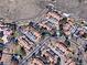 Aerial view of the townhome building and surrounding area at 7101 W Yale Ave # 1206, Denver, CO 80227