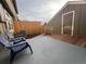 Small back patio with wood deck and storage shed at 7101 W Yale Ave # 1206, Denver, CO 80227