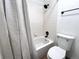 Clean bathroom with shower/tub combo at 7101 W Yale Ave # 1206, Denver, CO 80227