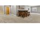 The finished basement has new carpet, bar area, and is ready to be used for entertaining at 1960 Wabash St, Denver, CO 80220