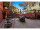 Backyard featuring a fire pit, patio seating, and landscaped areas at 1165 N Pennsylvania St # G2, Denver, CO 80203
