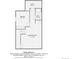 Floor plan of the basement with one bedroom, one bathroom, a utility room, and a recreation room at 10479 E 25Th Dr, Aurora, CO 80010