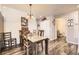 Charming dining area with table and chairs near kitchen and bathroom at 23406 E 5Th Pl # 203, Aurora, CO 80018