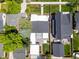 Birds eye view of a modern home showing the roof, backyard, and surrounding neighborhood at 2025 Fenton St, Edgewater, CO 80214