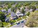Stunning aerial view of a modern home nestled in a lush, green neighborhood with mature trees at 2025 Fenton St, Edgewater, CO 80214