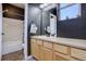 Bathroom featuring modern vanity and shower-tub combination, perfect for a growing Gathering at 6722 S Winnipeg Cir # 102, Aurora, CO 80016