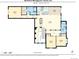 Main floor plan of a home featuring kitchen, living, and bedrooms, providing a sense of the layout at 6722 S Winnipeg Cir # 102, Aurora, CO 80016