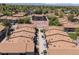 Aerial view of neighborhood featuring multi-Gathering homes and basketball court at 12053 E Harvard Ave # 107, Aurora, CO 80014