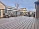 Spacious deck with black metal railing, perfect for outdoor entertaining at 12627 Fisher Dr, Englewood, CO 80112