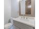 Chic bathroom with sleek vanity, quartz countertop, and modern fixtures at 29585 E 165Th Ave, Brighton, CO 80603