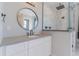 Clean bathroom features walk-in shower and vanity at 29585 E 165Th Ave, Brighton, CO 80603