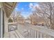 Balcony overlooking neighborhood. Features a beautiful view with ample sunlight, perfect for relaxation at 2285 Coronado Pkwy # D, Denver, CO 80229