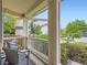 Inviting porch with seating area, white railings, and pleasant neighborhood views at 13244 Kearney St, Thornton, CO 80602