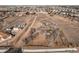 A high aerial of a home set on a large lot with outbuildings at 18199 E 160Th Ave, Brighton, CO 80601