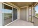 Balcony with sliding glass doors, and privacy at 23451 E 5Th Dr # 203, Aurora, CO 80018
