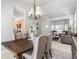 Open concept dining area with stylish decor and natural lighting at 19064 E Oak Creek Way, Parker, CO 80134