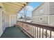 Cozy private balcony with views of the well-maintained community at 3450 S Eagle St # 101, Aurora, CO 80014