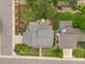 Aerial view of the home, showcasing the backyard, patio, and surrounding landscaping at 5991 S Eudora Way, Centennial, CO 80121