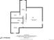 This basement floor plan features a recreation room, storage, utility area, bath, and bedroom for optimal functionality at 5991 S Eudora Way, Centennial, CO 80121