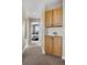 Hallway features include carpet floors and built-in cabinets at 8922 S Tuscany Ln, Highlands Ranch, CO 80130