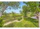 Green backyard with a wooden fence and views of the surrounding landscape at 15649 E 7Th Cir, Aurora, CO 80011
